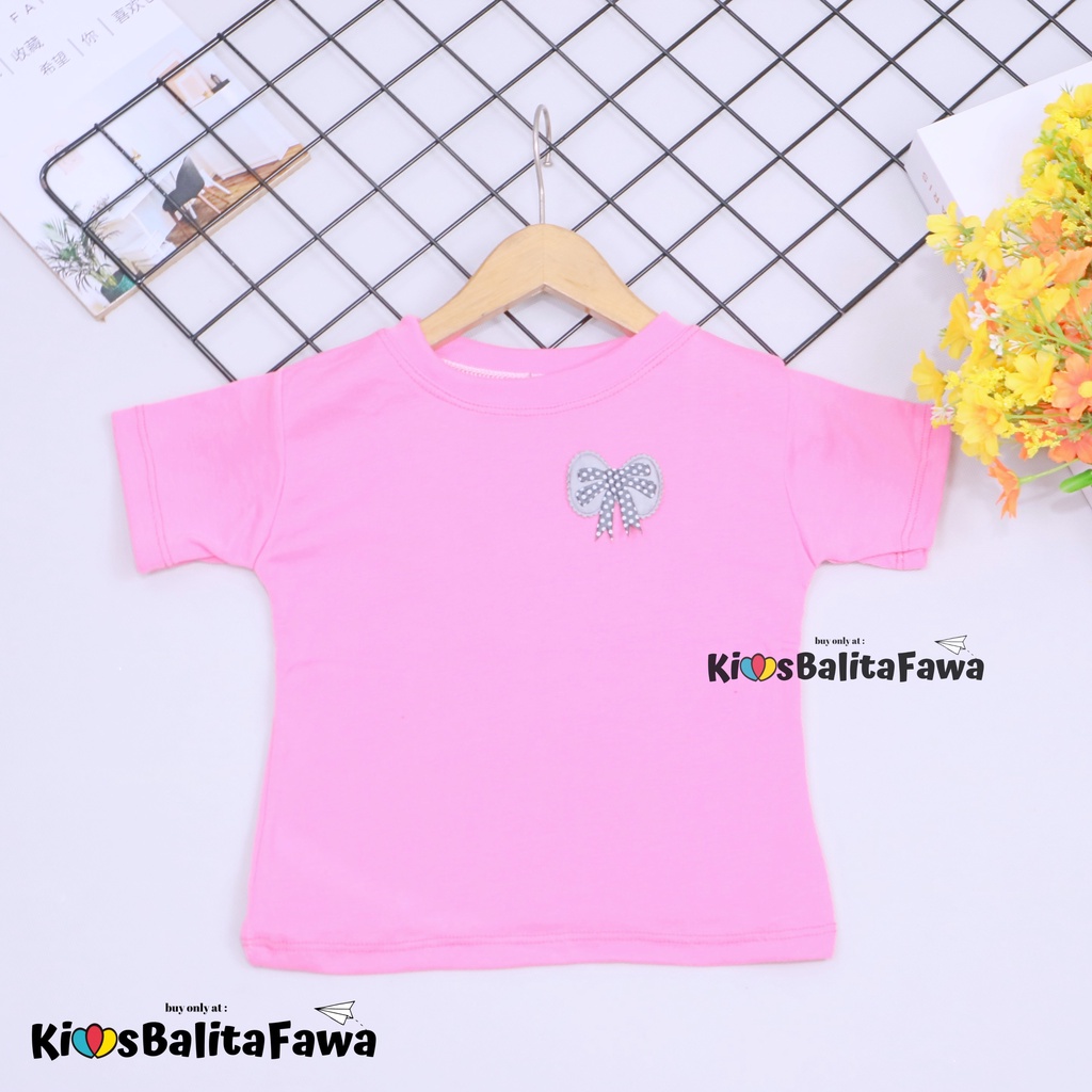 Lolipop Shirt uk 1-2 Tahun / Kaos Anak Perempuan Kids T-Shirt Polos Baju Import Lengan Cewek Blus