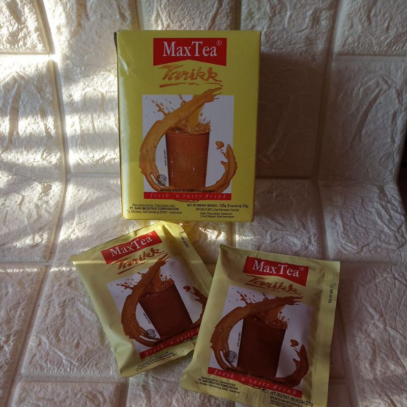 

(Harga Per Renceng) isi 10 sachet Max Tea Teh Tarik 25gr