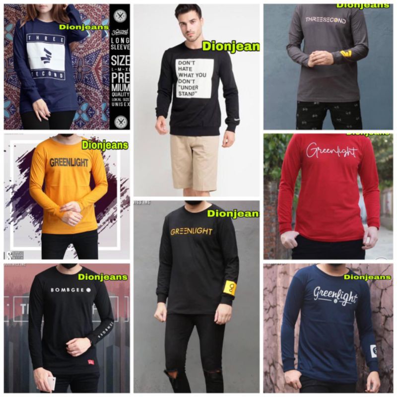 KAOS LENGAN PANJANG GREENLIGHT ORIGINAL