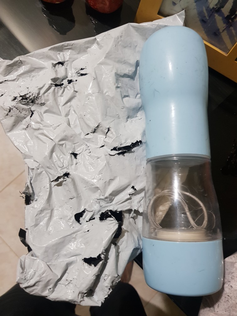 Botol Minum Anjing Portable Multifungsi Dengan Wadah Makanan Untuk Travel