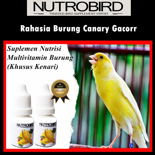 Vitamin burung kenari NUTROBIRD CANARY ORIGINAL obat kenari gacor Multivitamin burung kenari sehat