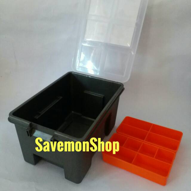 Box Serbaguna Kotak Sekat Komponen Benang Jahit Makeup Greenleaf Fint