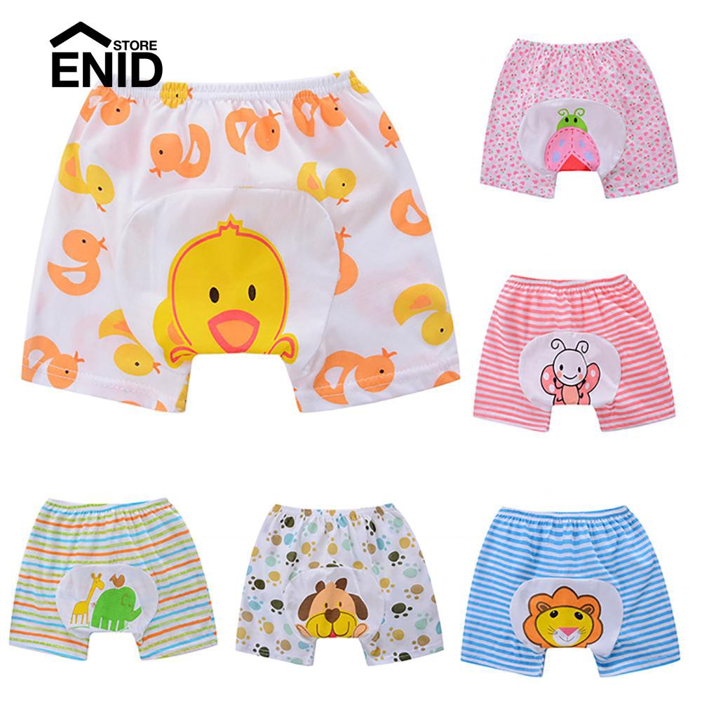 [Bayar Di Tempat]Celana Pendek Dengan Bahan Katun Elastis Dan Gambar Kartun Binatang