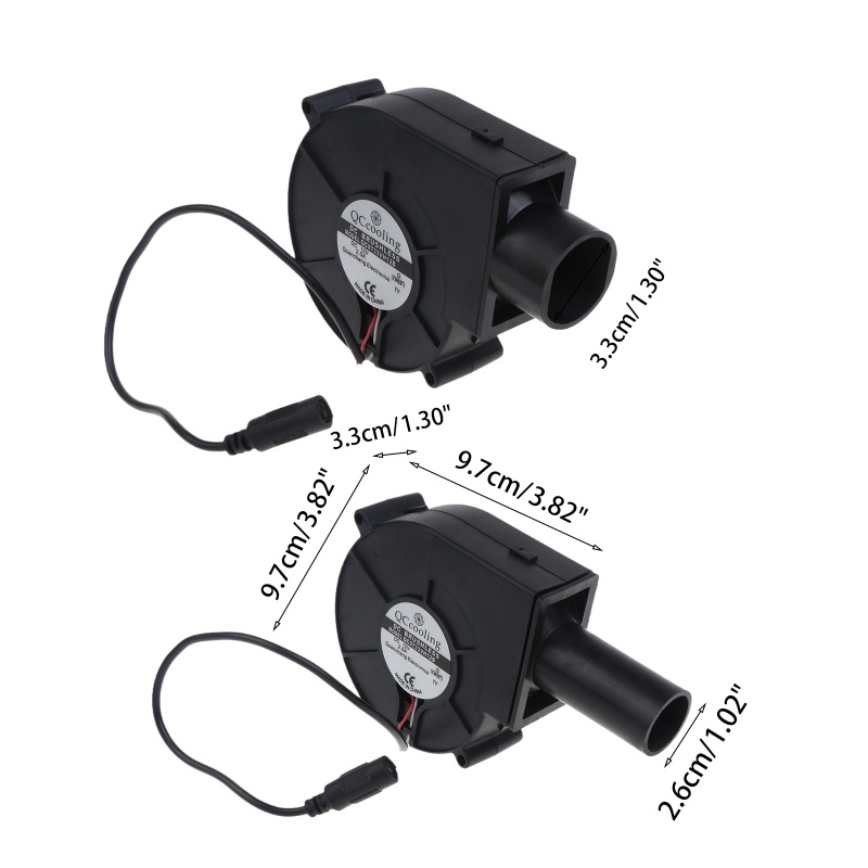 Zzz Kipas Angin BBQ 9733 97mm X 33mm 12V USB C 5V Dengan Kabel 1.23m