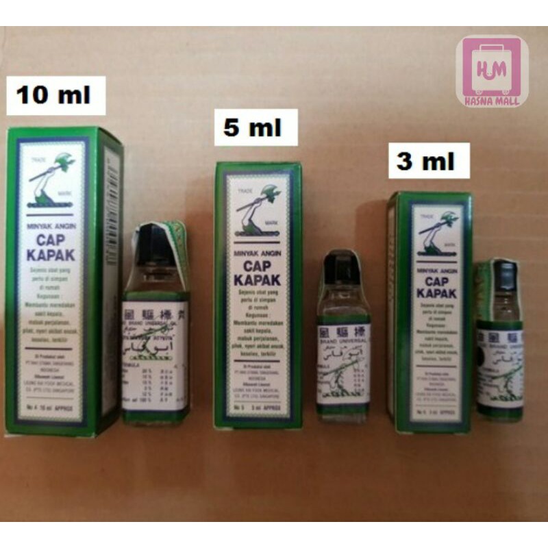 Hasna Mall - Minyak Cap Kapak/Axe Oil (3ml,5ml,10ml Original)