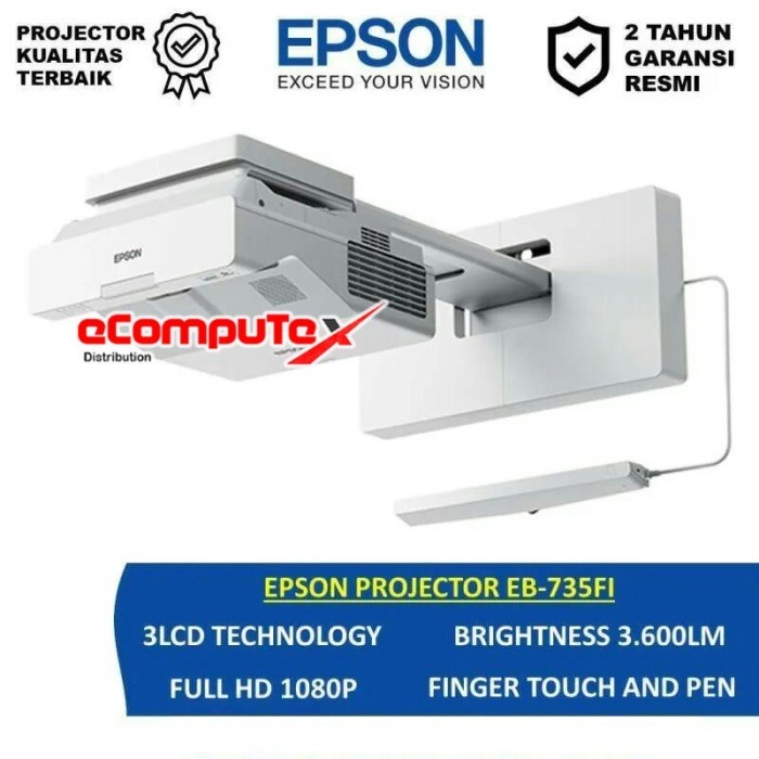 PROJECTOR EPSON EB-735FI / PROYEKTOR EB735FI 3600 LUMENS FULL HD GARANSI RESMI