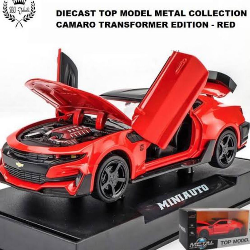 mobil miniatur diecast camaro 2018 transformer