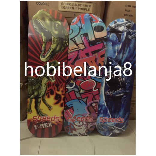 Skateboard anak-anak motif skateboard remaja