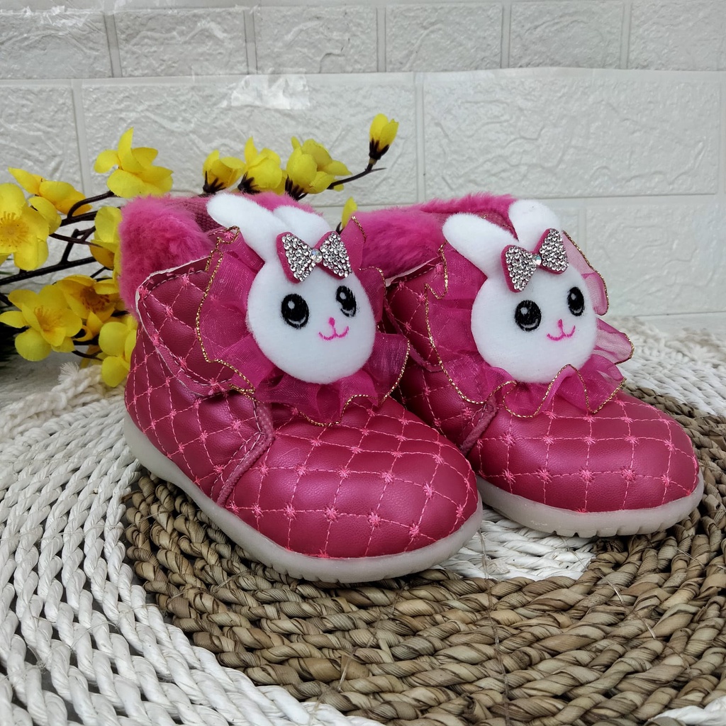 [TAMAN SEPATUKU] SEPATU TRENDY MURAH PESTA LUCU BONEKA CHANNEL ANAK USIA 1 2 3 TAHUN FAX26