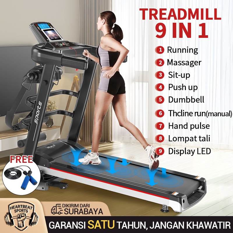 Jual Treadmill Rumah Tangga Listrik Kecil Lipat Multifungsi Alat