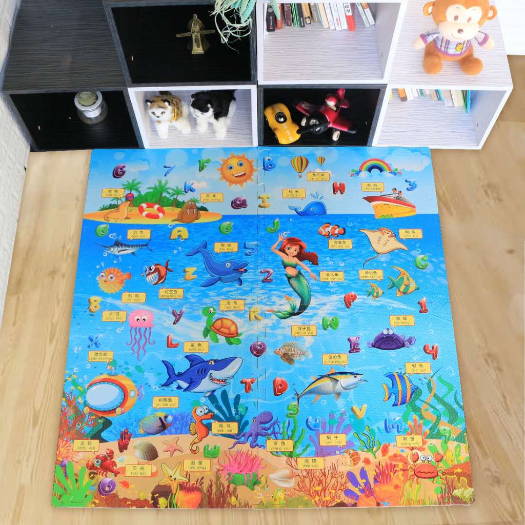 Karpet Alas Lantai Dengan Bahan Non Slip Dan Ramah Lingkungan Untuk Area Bermain Bayi Anak Anak