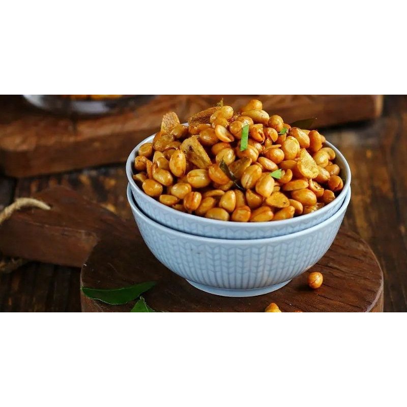 

kacang lercet rasa bawang goreng, cemilan kacang lercet, kacang goreng 1kg