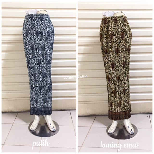  Rok  Prisket Panjang  RP023 Motif Batik Prada Bawahan 