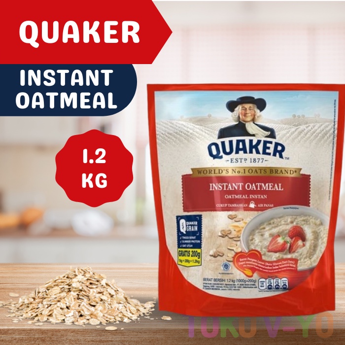

Quaker Instant Oatmeal 1.2 kg - Quaker oat 1200 gram