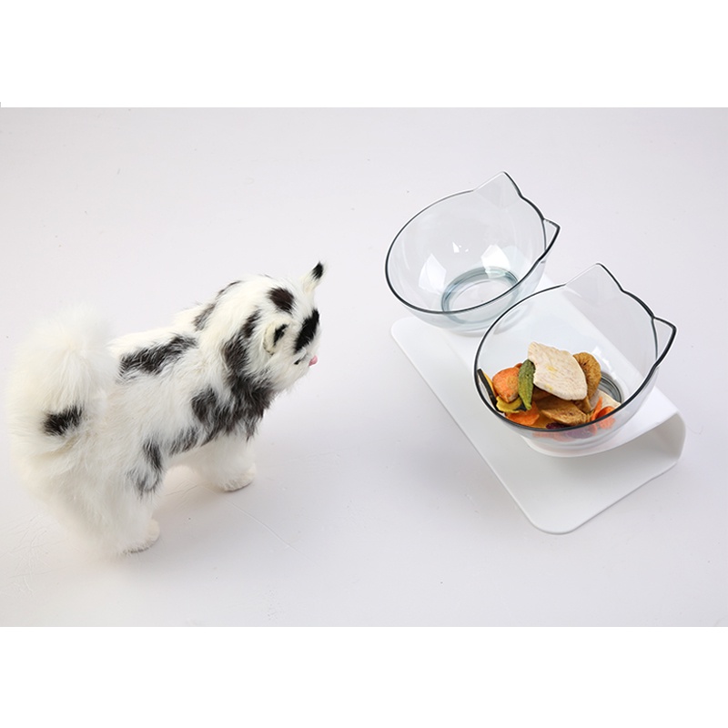 【Yayapet】2 IN 1 Tempat Makan Kucing Anjing Pelindung Leher / Wadah Makan Kucing Anjing /Double Lindung Leher Untuk Anjing Dan Kucing