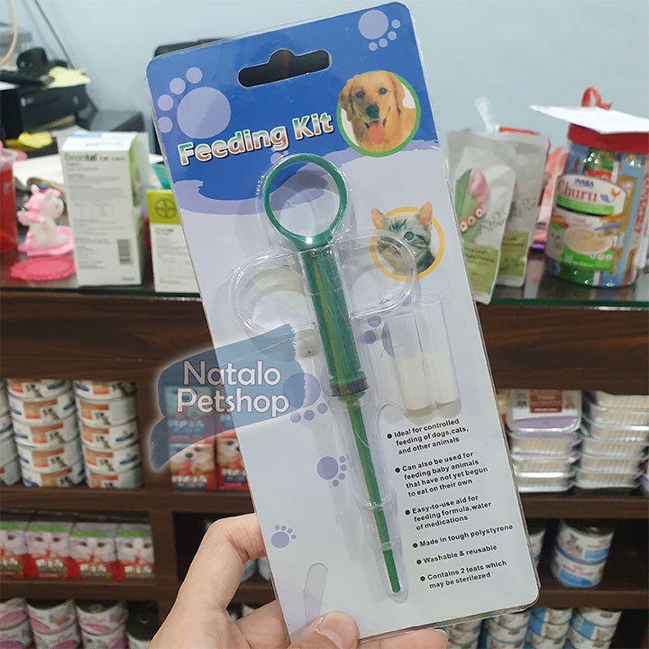 Feeding Kit/Pelontar Pil Kucing dan Anjing/Suntik Makanan/Obat