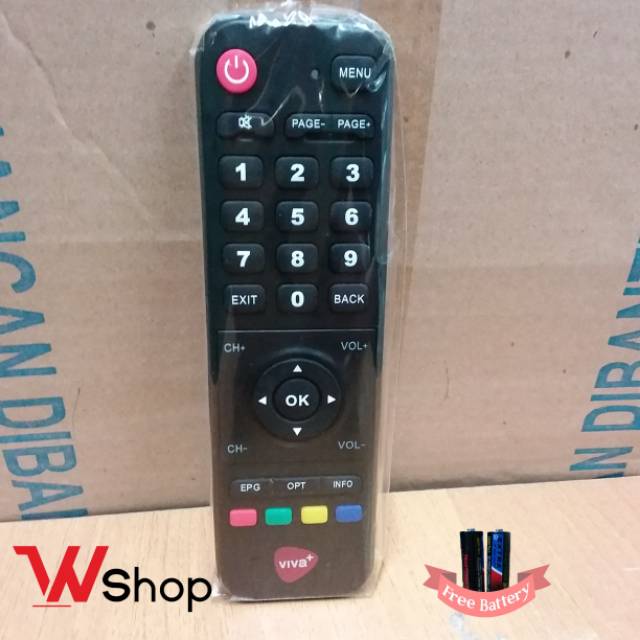 REMOTE/REMOT STB VIVA + PLUS RESIVER PARABOLA ORIGINAL