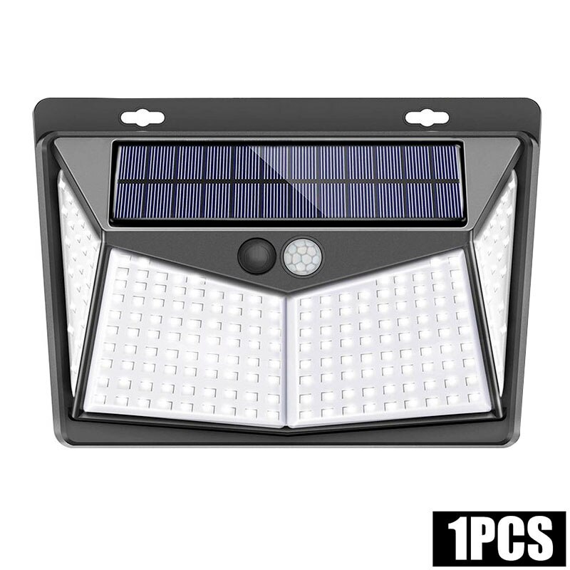 AMARYLLIS Lampu Solar Panel Sensor Gerak Outdoor Waterproof 208 LED Cool White 1 PCS - 1999XYX