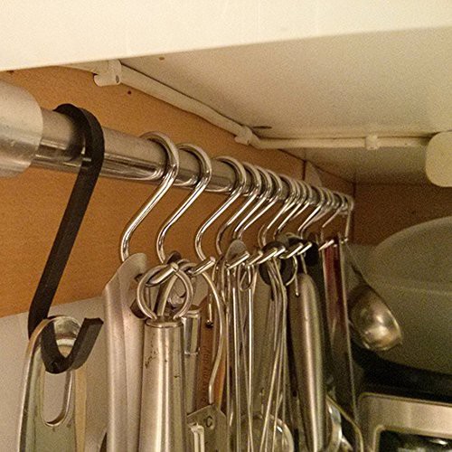 Chrome Plated S Hooks Logam Kait Multi-Fungsional Kamar Mandi Dapur Gantung Gantungan Baju Pemegang