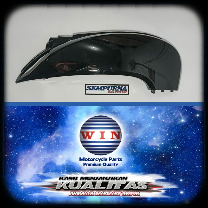 Merek Win Kualitas Original Cover Body Kanan Scoopy fi 2014 2015 2016 Warna Hitam