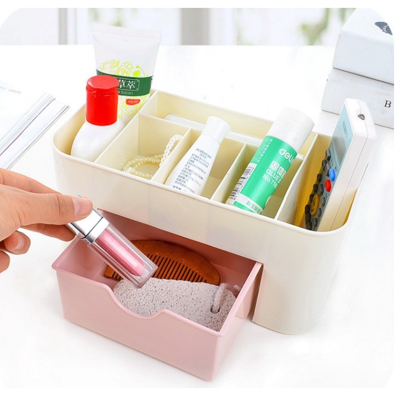 PA Rak Kosmetik Plastik Mini Rak Perhiasan Organizer Kosmetik Multifungsi Serbaguna PR076