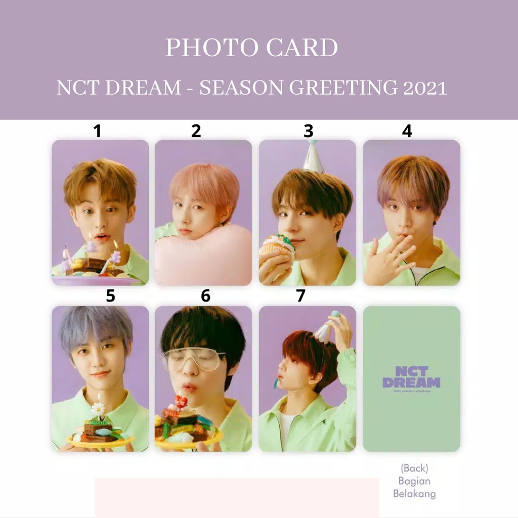 <b>NCT</b> <b>DREAM</b> Photocard <b>NCT</b> <b>DREAM</b>-Season Greeting 2021.