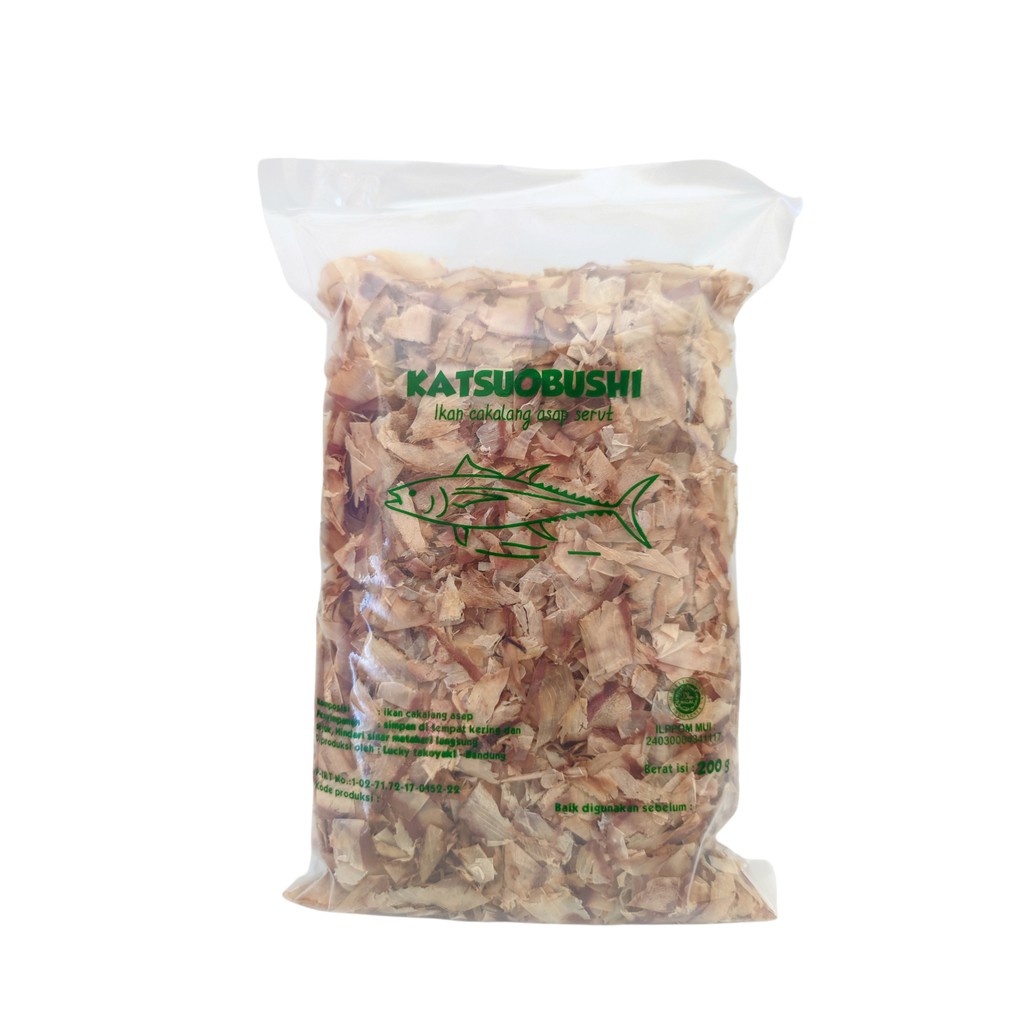 Exp Lama (COD) KATSUOBUSHI HALUS 200 GRAM IKAN CAKALANG ASAP SERUT HALAL Berkualitas