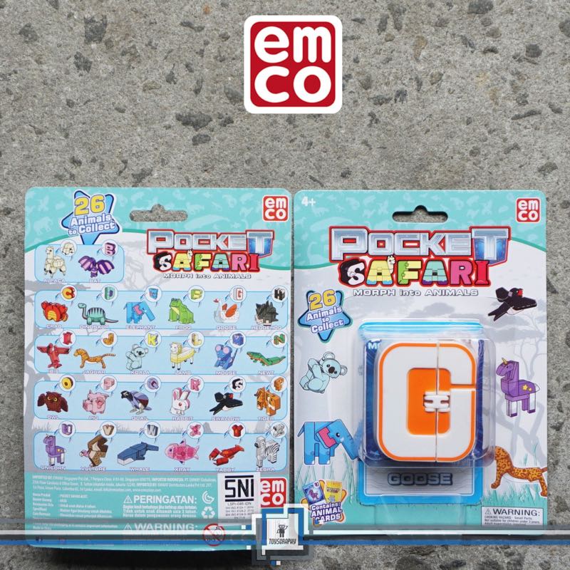 Emco Pocket Safari GOOSE Letter G Morphers Robot Animal