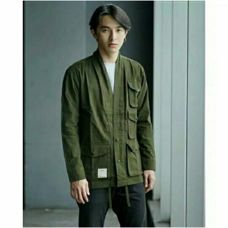 Jaket Kimono Semi Parka Pocket