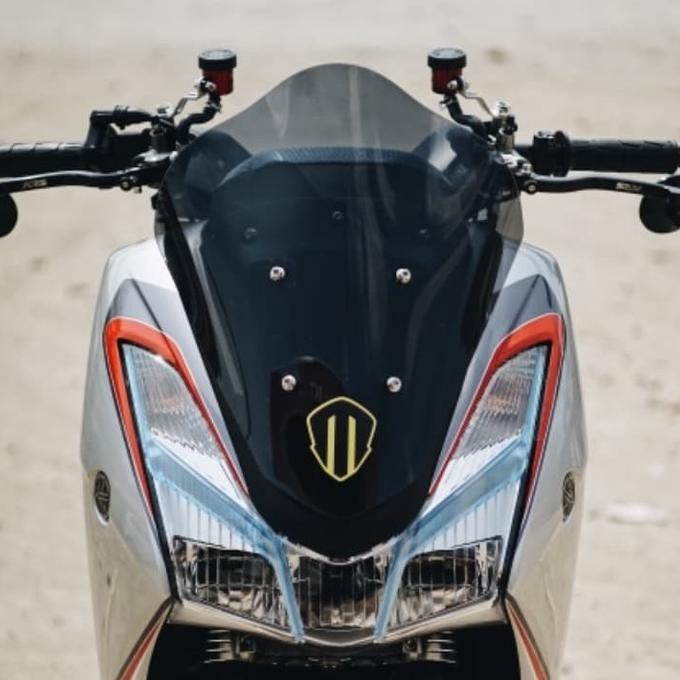 Windshield Visor Ws Maxshield Bubble 45Cm Yamaha Lexi 125