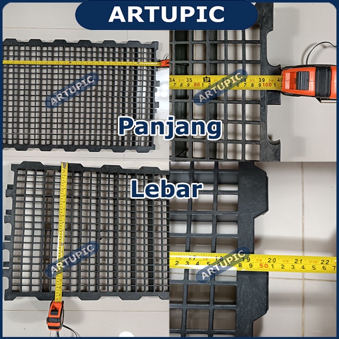 Slat Lantai Ayam Hitam Alas Tatakan Kandang Kambing Ayam Kelinci Plastik Anjing Domba Unggas Ikan Koi Pijakan Kandang Modern Ternak