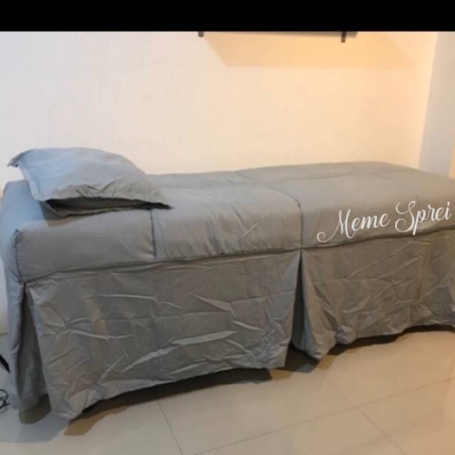 Sprei Salon Bonus Bantal | Sprei Isi Dakron EMPUK Rumbai Facial Salon Eyelash Bed Sheet