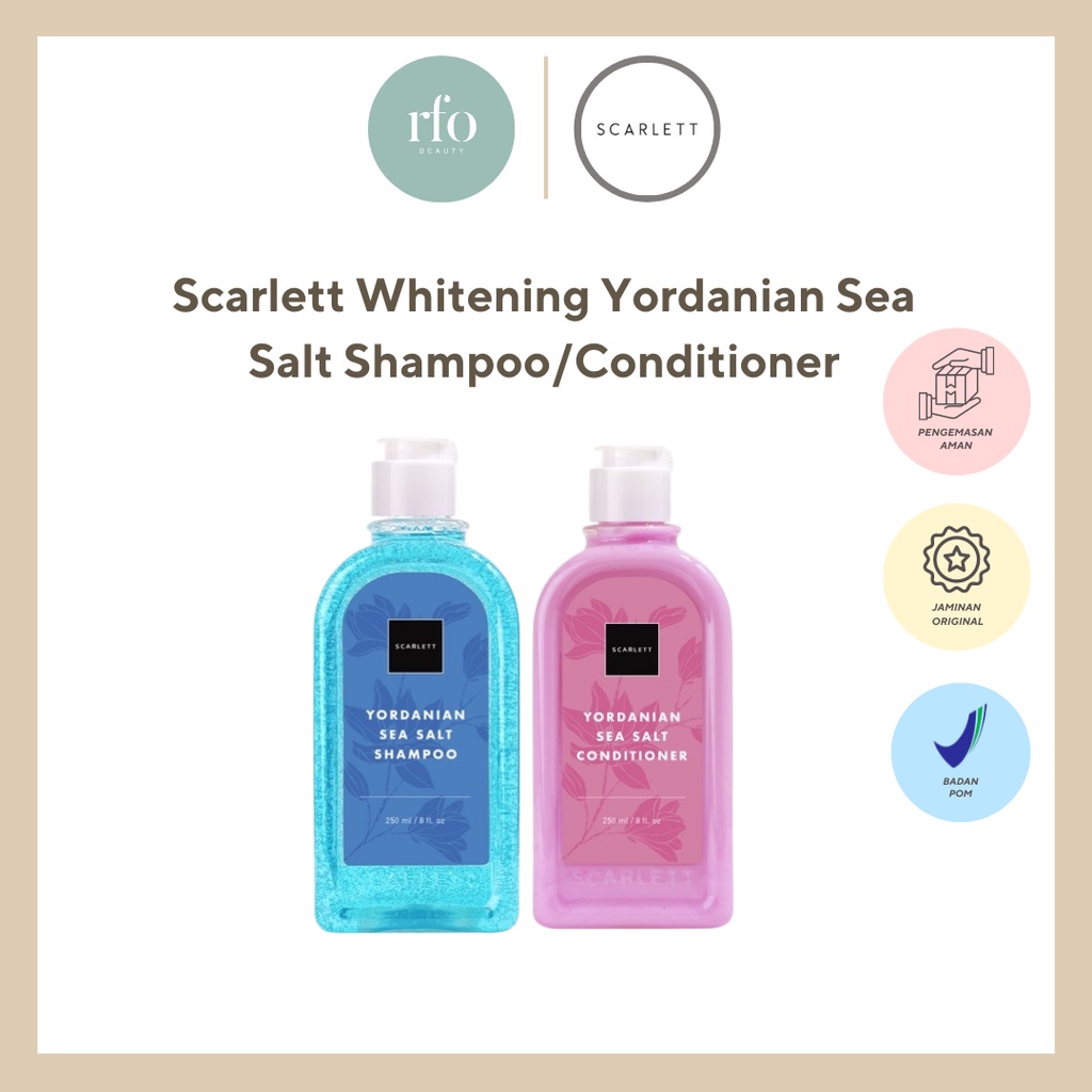 Scarlett Whitening Yordanian Sea Salt Shampoo - Conditioner