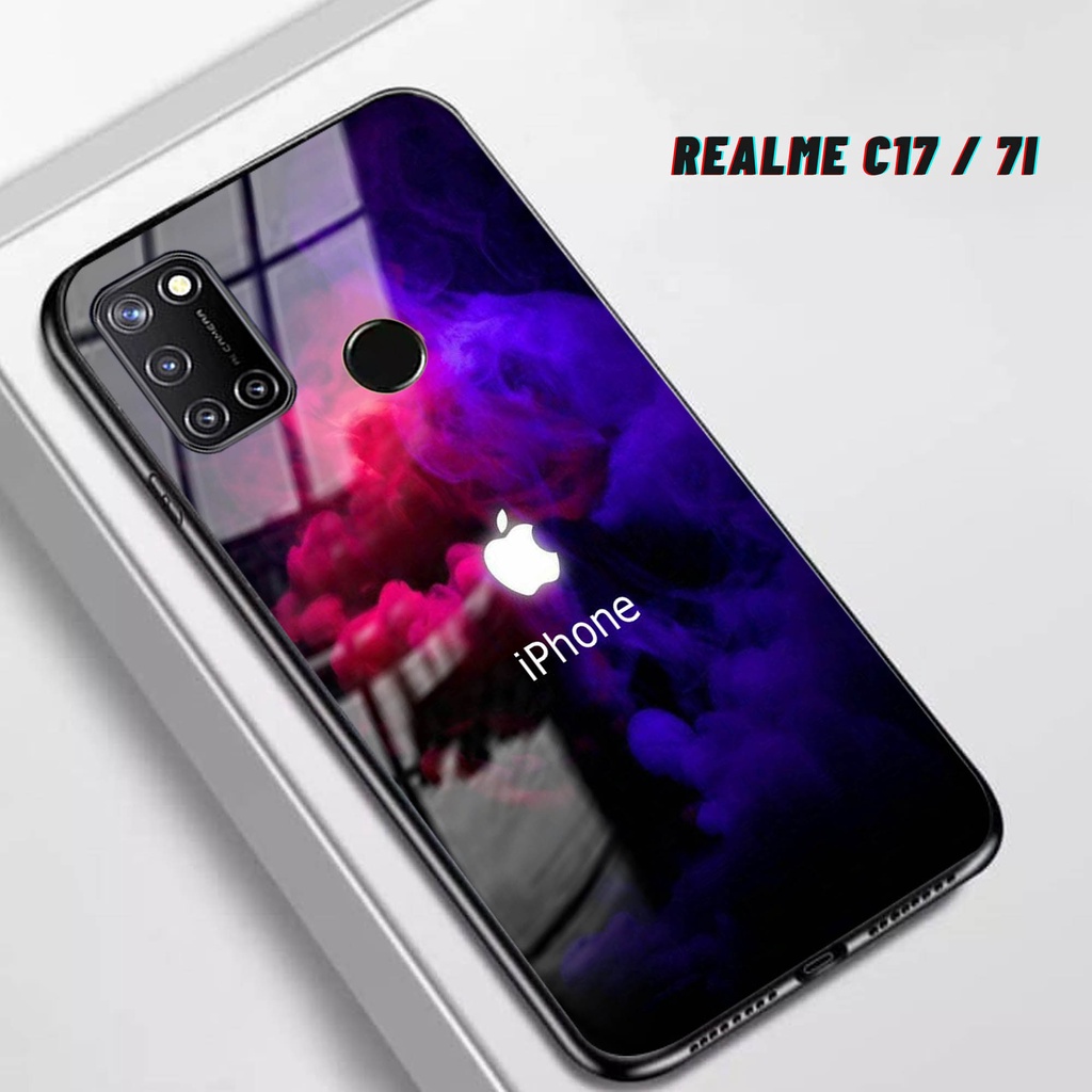 Softcase Glass Kaca REALME 7i C17 - Casing HP REALME 7i C17 [ S49 ].