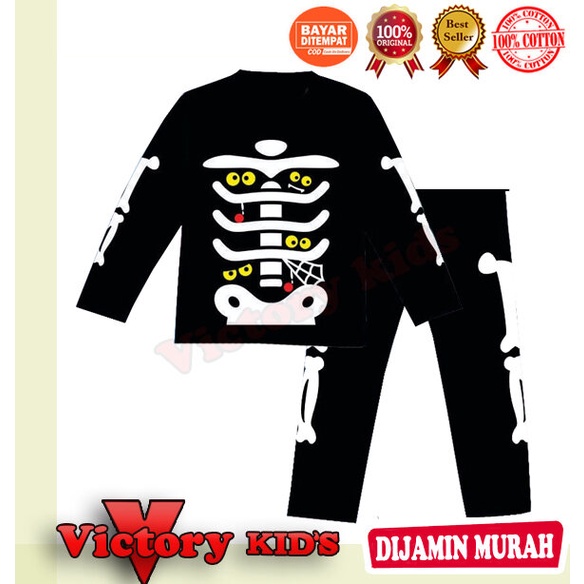 Victory kid's setelan tangan panjang anak laki-laki/perempuan 1-10 thn