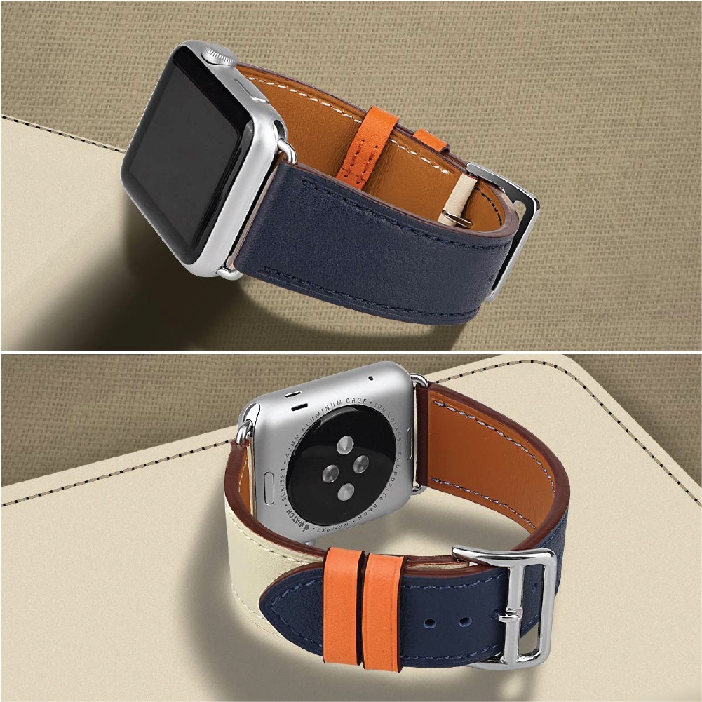 Strap untuk Apple Watch IWO HW 38 40 42 44 41 45 49 mm Tali Jam Tangan Strap KULIT PREMIUM leather loop iwatch series 9 ULTRA 8 7 SE 6 5 4 3 2 1