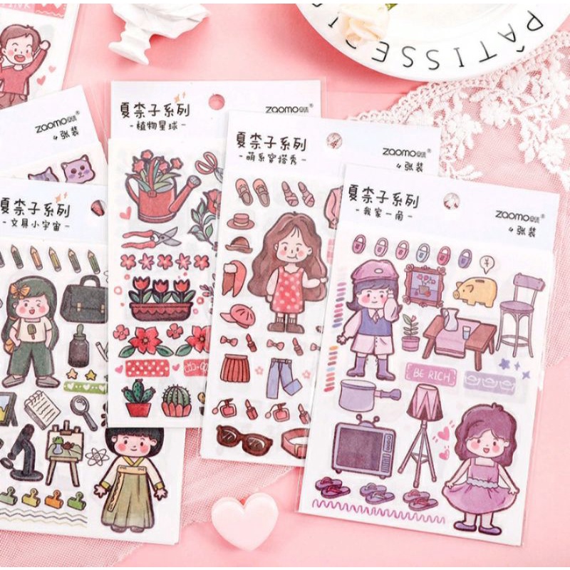 

Sticker Set (1 set isi 4 lembar) Import Jepang