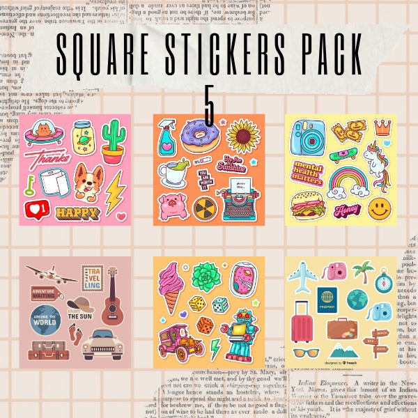 

[PART 5] aesthetic square stickers | sticker tumblr aesthetic untuk hp/laptop | stiker aesthetic
