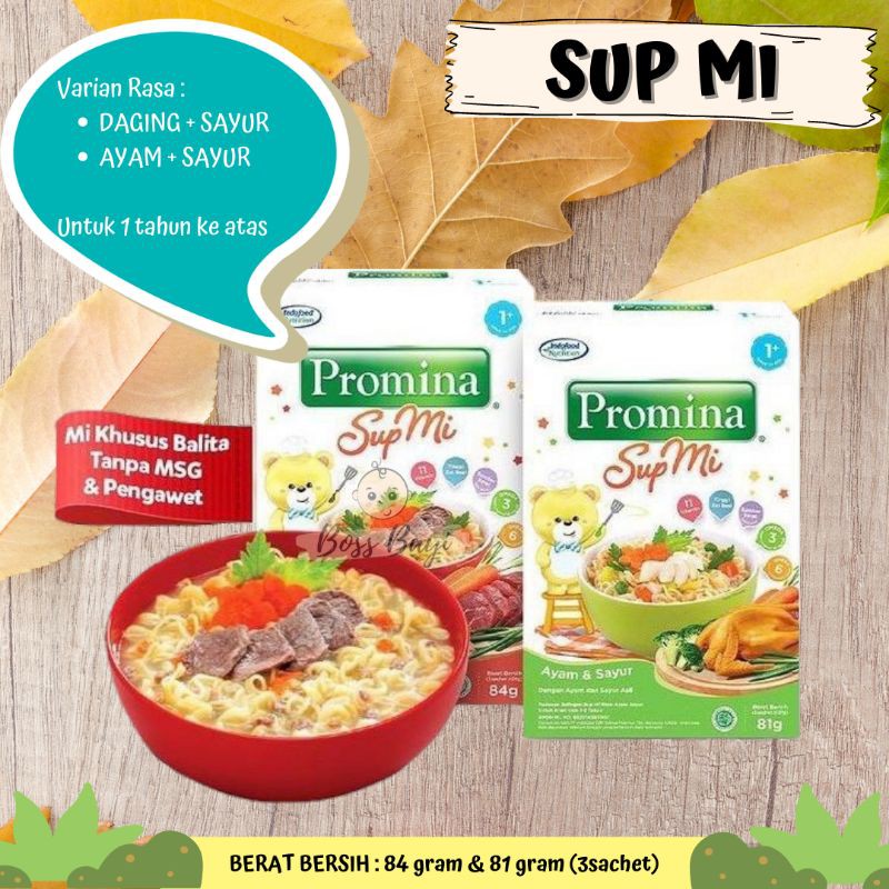 PROMINA - Sup Mi Ayam Sayur / Daging Sayur | Mi Batita Ayam Kampung