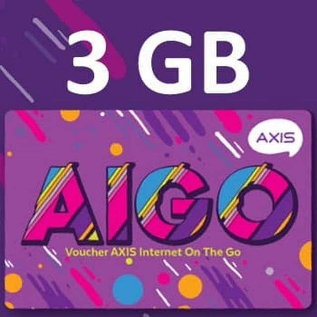 vocher internet axis 3gb