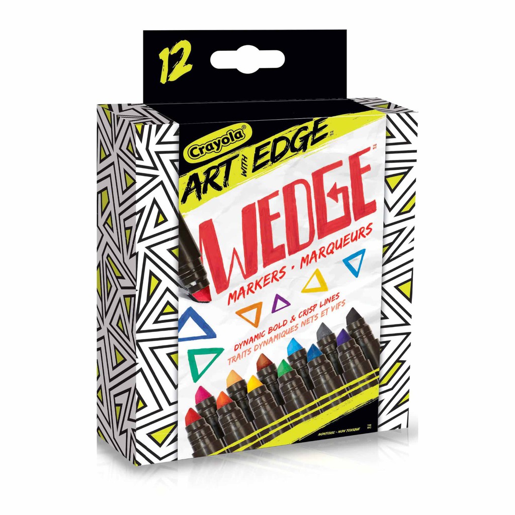 

Crayola Art with Edge Broad Line Wedge Markers - 12 Count