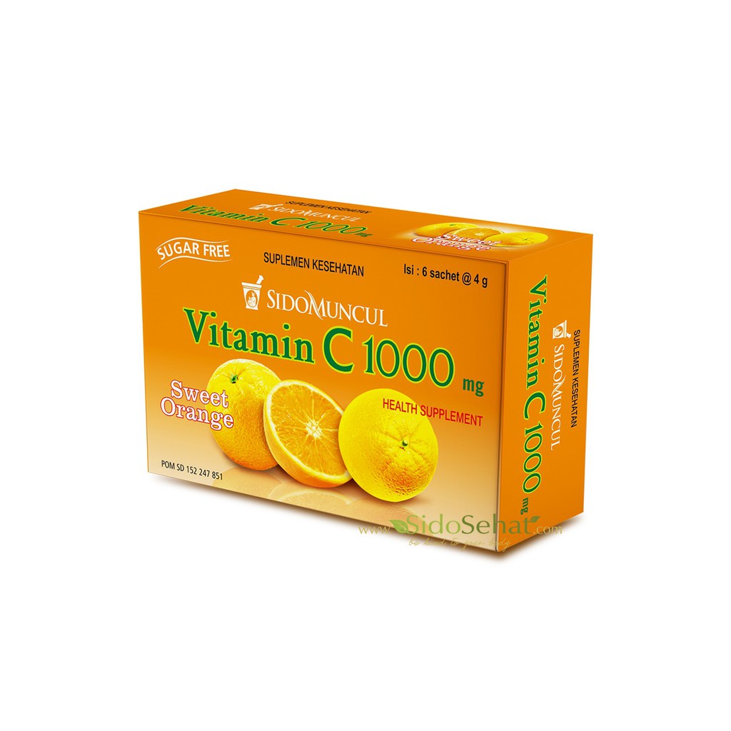 Vitamin C 1000 Mg Sidomuncul Sweet Orange Memelihara Daya Tahan Tubuh Shopee Indonesia