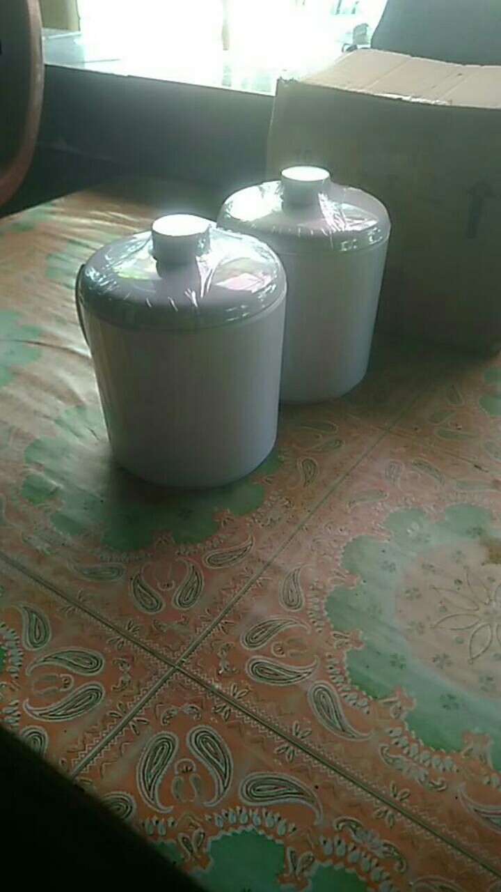 Mug Gelas Melamine + Tutup 600 Ml Bagus  Merk Onyx 3105