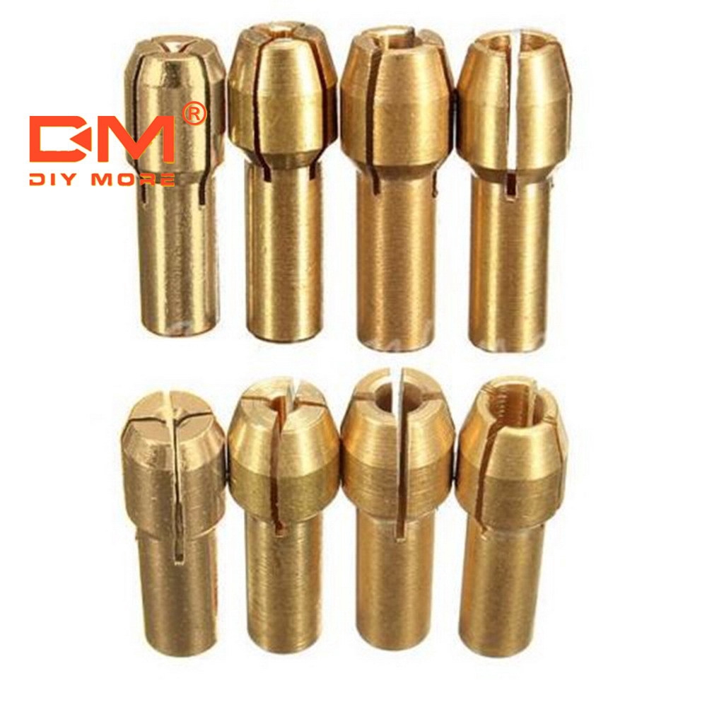 〖Factory Supplier/COD〗4pcs Kit Collet Nut Putar Untuk Mill 0.8/1.6/2.35/3.2mm