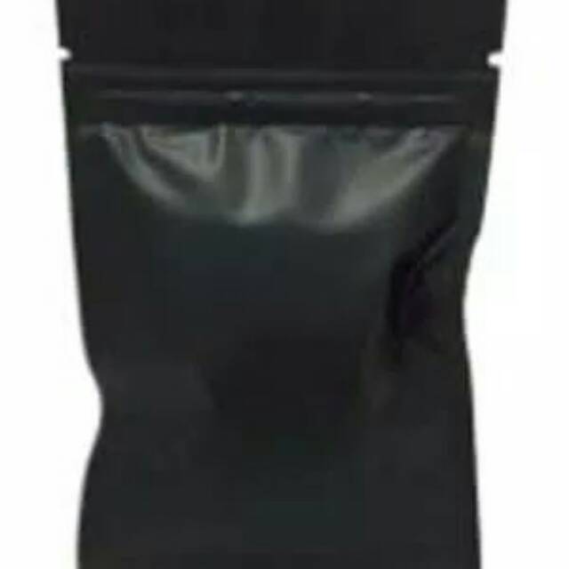 

10x15 Black Matte non standing packaging ziplock bag kemasan hitam