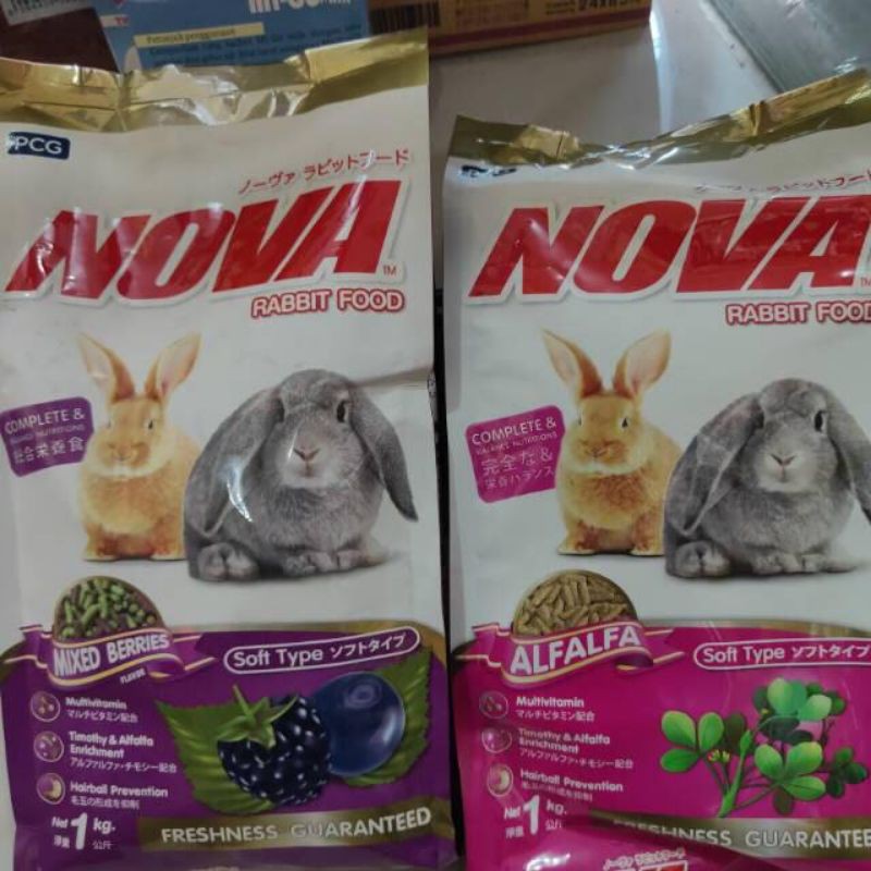 NOVA RABBIT 1kg pakan kelinci