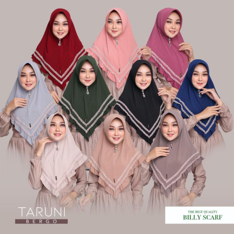 Hijab Bergo Instant Taruni Original Billy Scarf