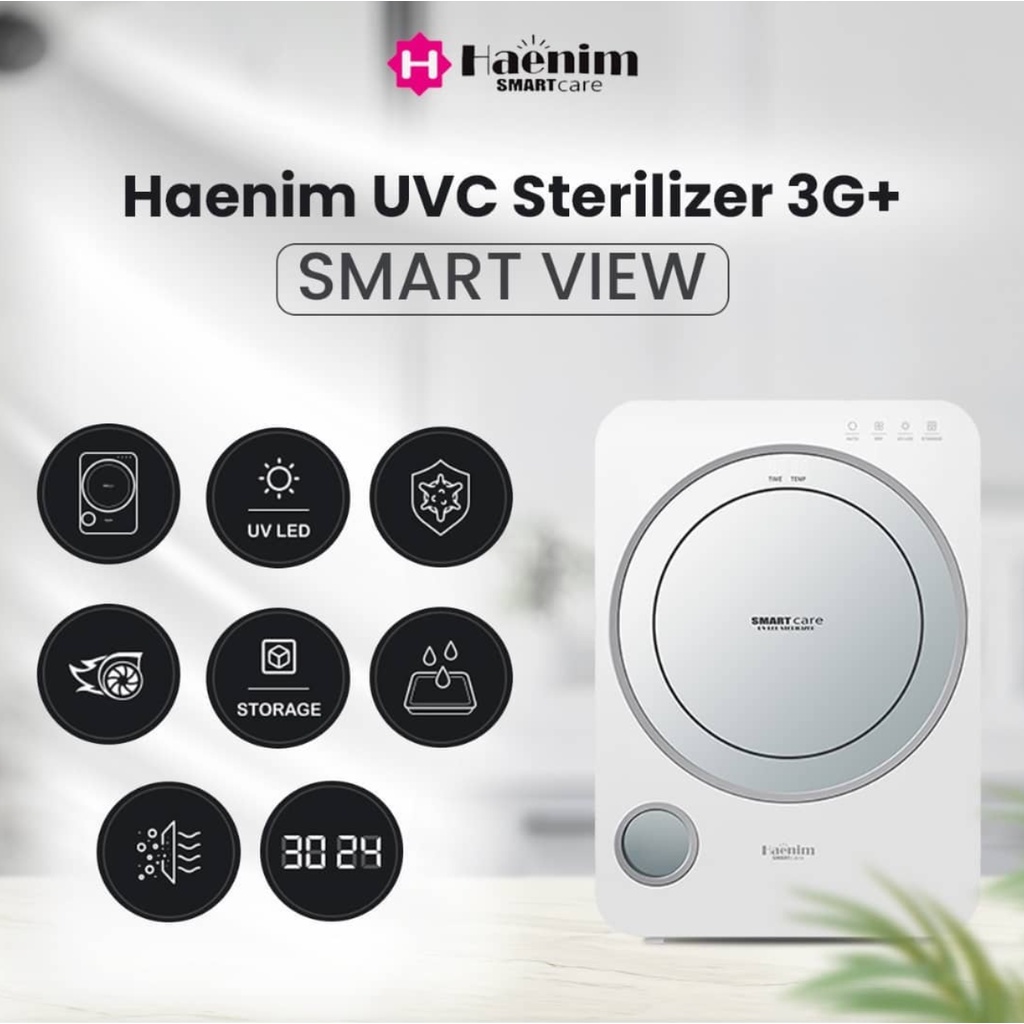 Haenim UVC LED 3G+ Smart View - Electric Sterilizer - Steriliser Botol dan Peralatan Makan Mainan Anak Bayi