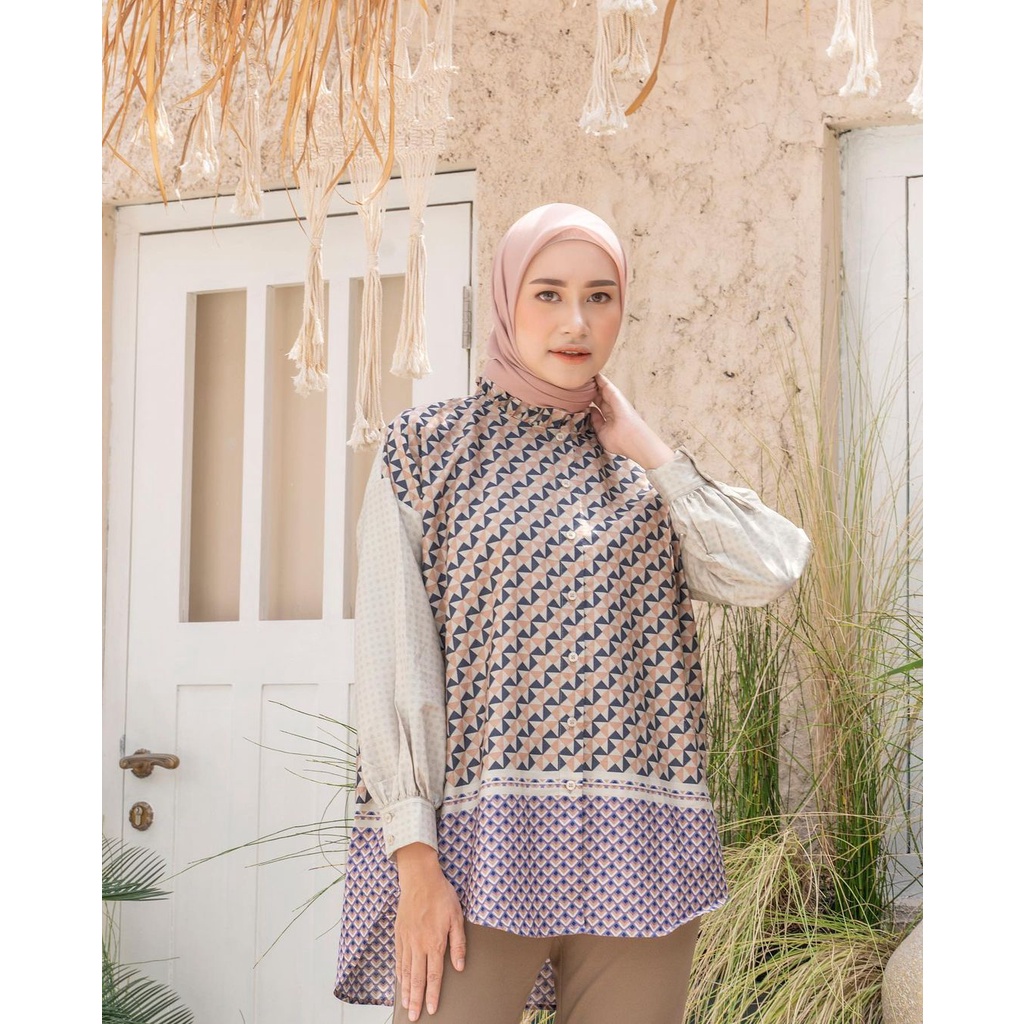 SURI BLOUSE XL PINK SUMMER HEAVEN LIGHTS HL READYSTOCK FREEBOOK