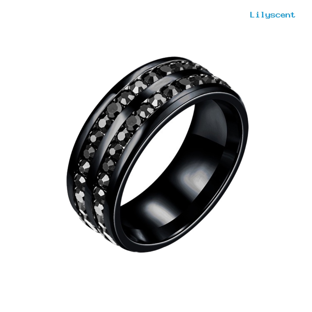 Lilyscent Health Care Weight Loss Fat Burning Slimming Rhinestone Magnetic Ring Jewelry